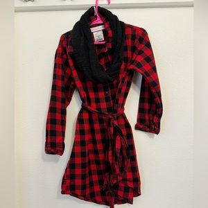 Bonnie Jean plaid dress girl size 6
